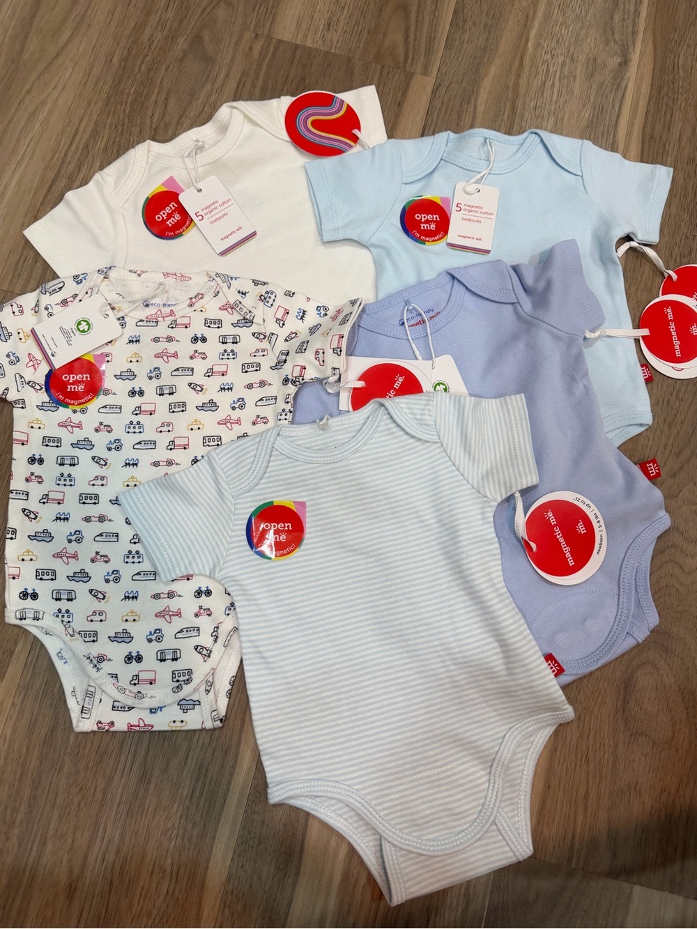 Magnetic me newborn onesies pack of 5 NWT